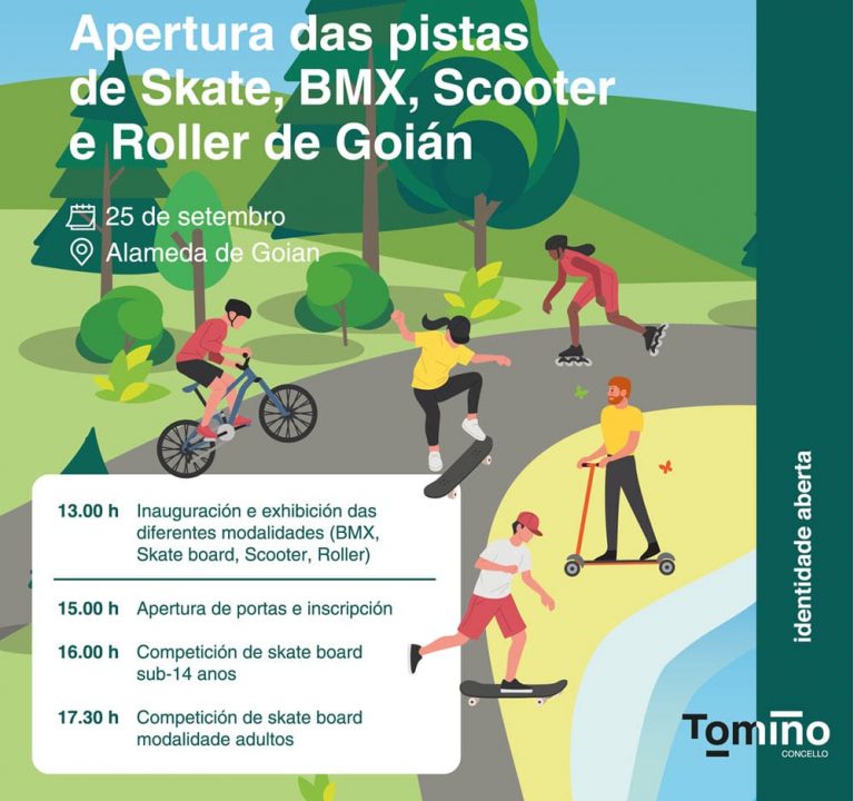 Tomiño inaugurará este sábado un dos maiores skatepark da provincia
