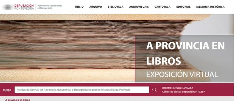 A Deputación conmemora o Día da Biblioteca coa mostra virtual ‘A provincial en libros’