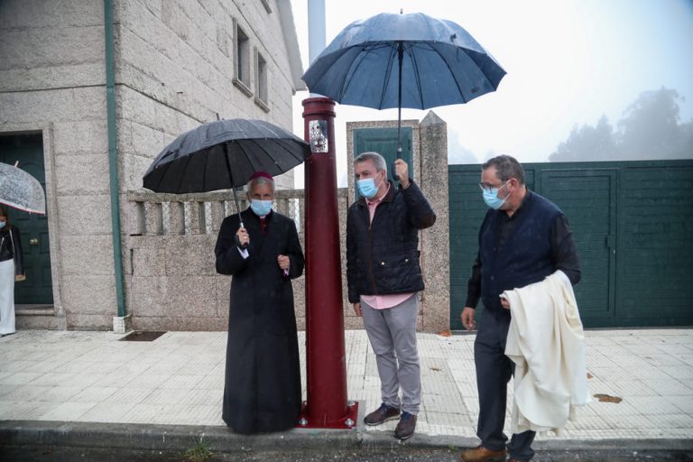 Rematadas as obras do alumeado pública da contorna do Santuario da Franqueira
