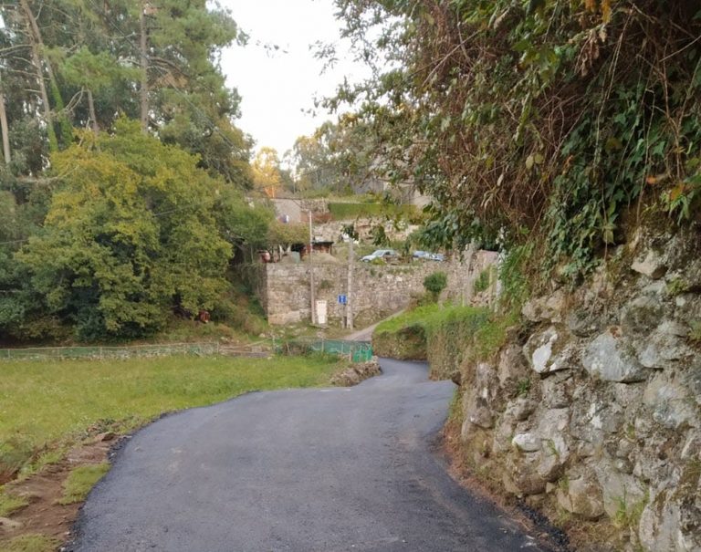 O Concello de Baiona actúa no camiño Rial en Baíña para mellorar a accesibilidade