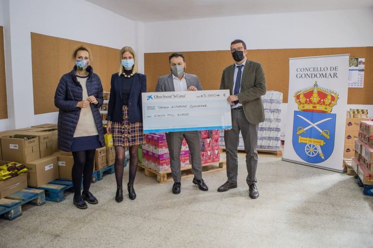 Gondomar recibe de Caixabank 5000 euros anuais para adquirir alimentos