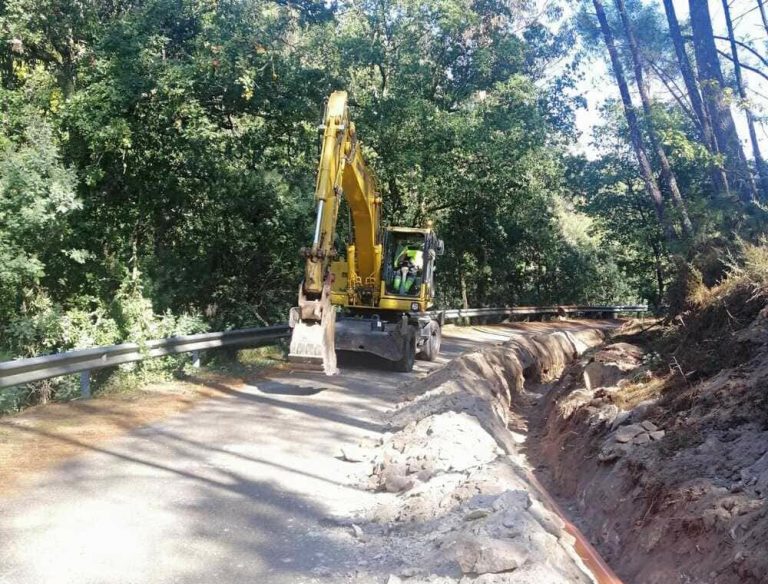 A Xunta comeza as obras de mellora do firme na estrada PO-406 en Crecente