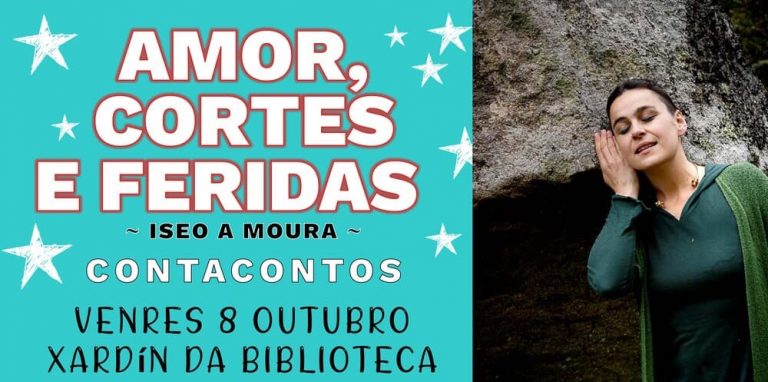 Iseo a Moura achegará ao público do Rosal contos sobre ‘Amor, cortes e feridas’ no xardín da Biblioteca