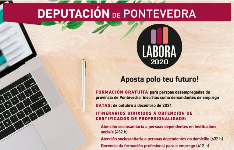 A Deputación lanza novas accións formativas do proxecto “Labora 2020” na Guarda