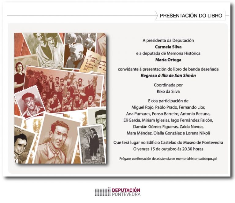 A Deputación presenta este venres o seu primeiro libro de banda deseñada para achegar á xente moza a Memoria Histórica