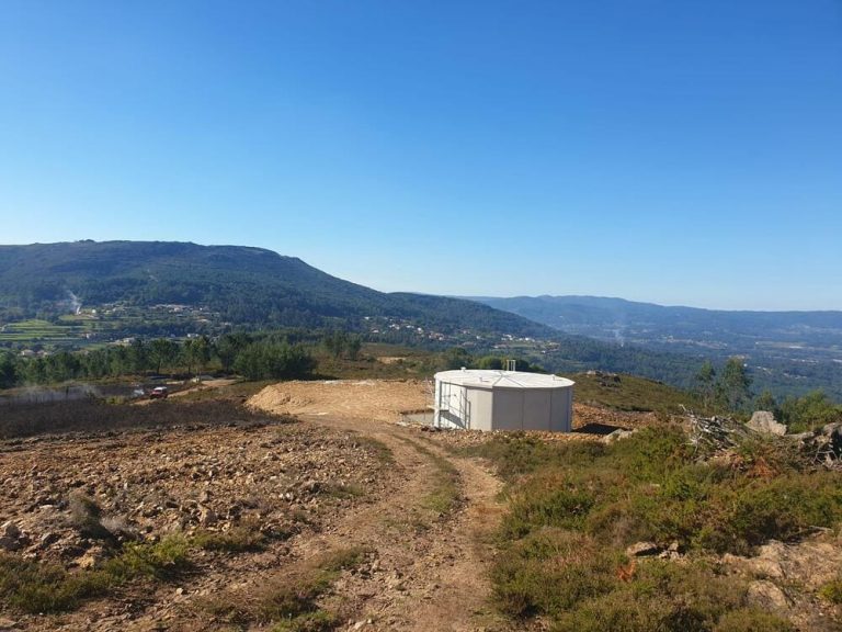 Novo reservatório de abastecimento de água de Candemil