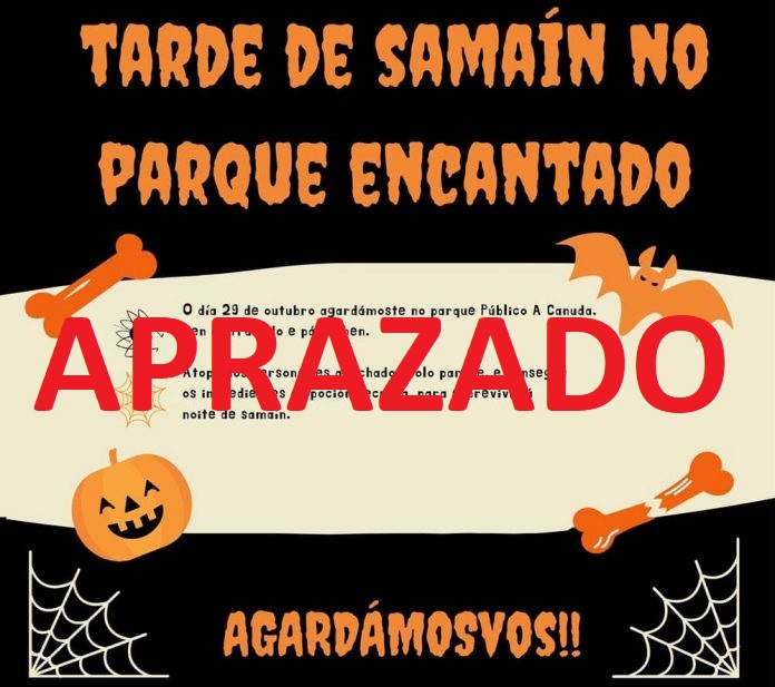 Aprazada a tarde de Samaín ao 5 de novembro por causas meteorolóxicas