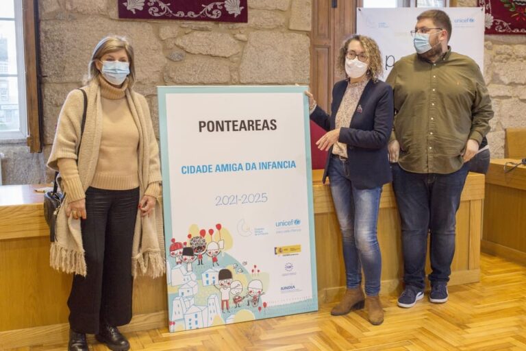 Ponteareas asina con Unicef o convenio que a ratifica como Cidade Amiga da Infancia