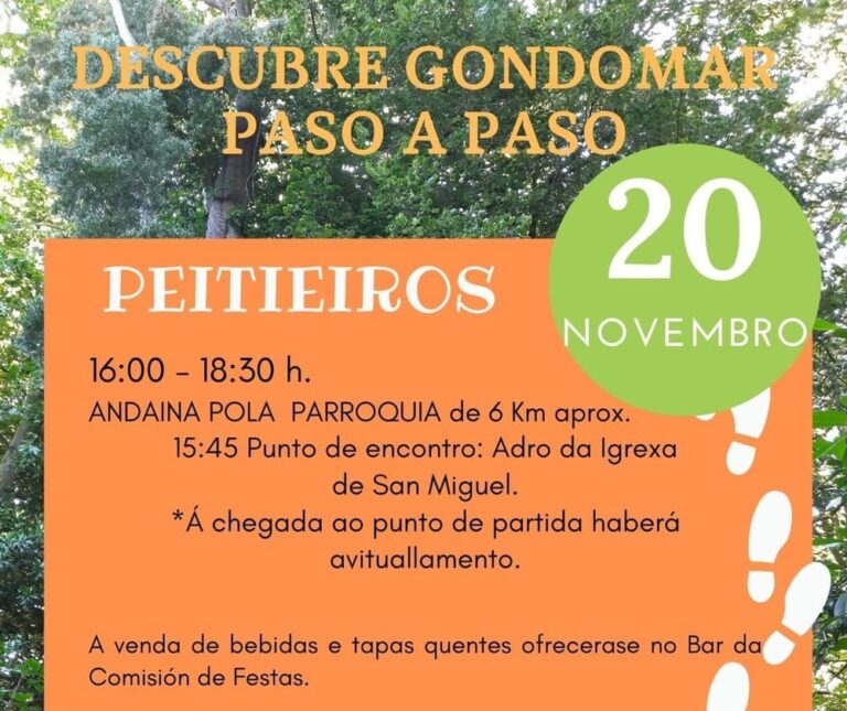 Gondomar organiza unha andaina por Peitieiros
