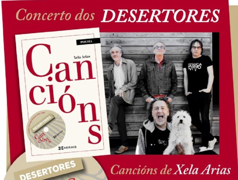 O rock de ‘Desertores’ e as letras de Xela Arias protagonistas do concerto que o grupo vigués ofrecerá no Multiúsos de Chapela