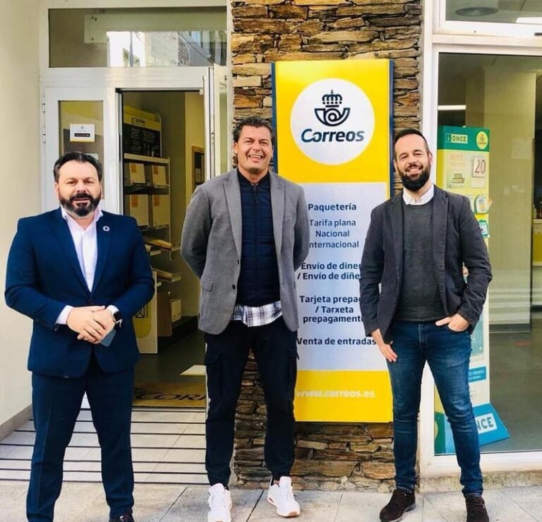 Os alcaldes de Baiona, Gondomar e Nigrán asinan un convenio con Correos