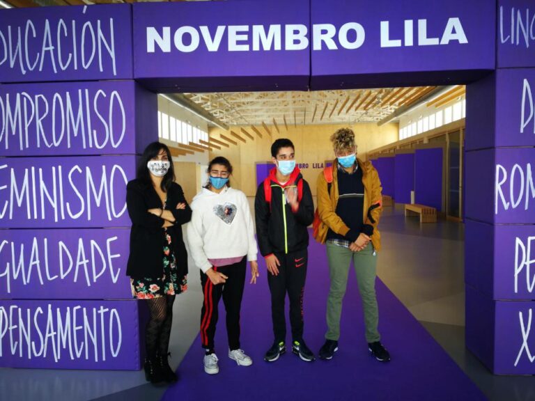 A Asociación San Xerome Emiliani da Guarda visita a exposición ‘Amor, xénero e outras violencias’