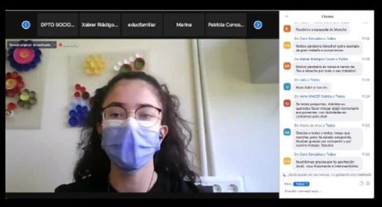 Carla Acosta, relatora nas IV Xornadas formativas de Cidades Amigas da Infancia de Galicia