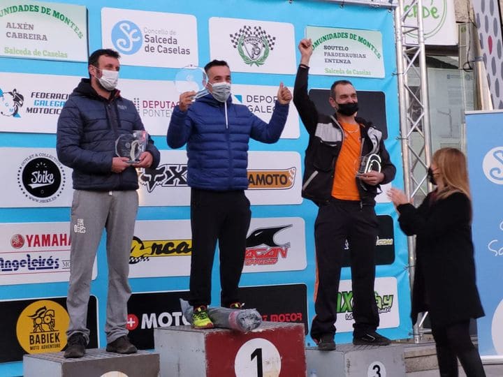 Pedro Rodríguez Cerdeira, veciño de Arbo, gaña o enduro de Salceda