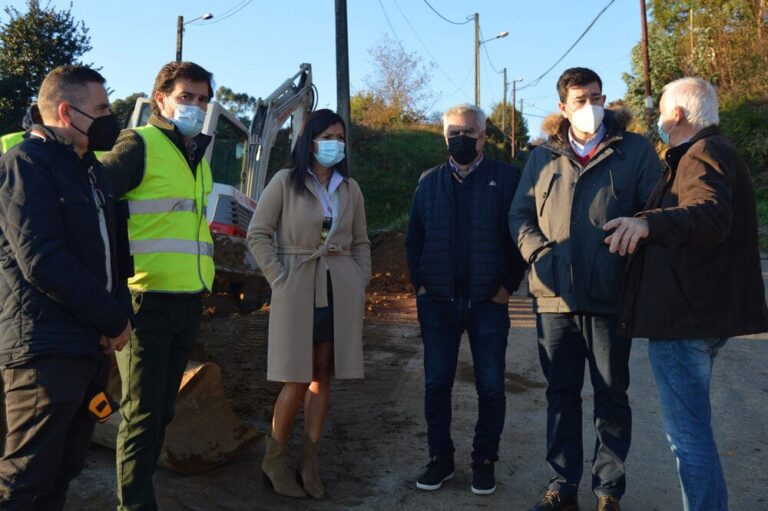 Comezan as obras de humanización da estrada Generoso Domínguez en Mos
