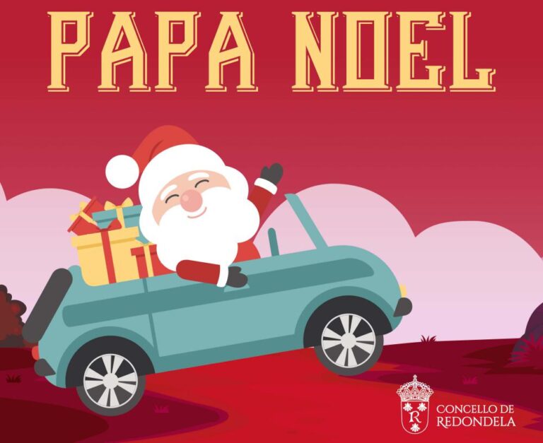 Papá Noel chega a Redondela e visitará aos nenos e nenas das parroquias a partir do luns