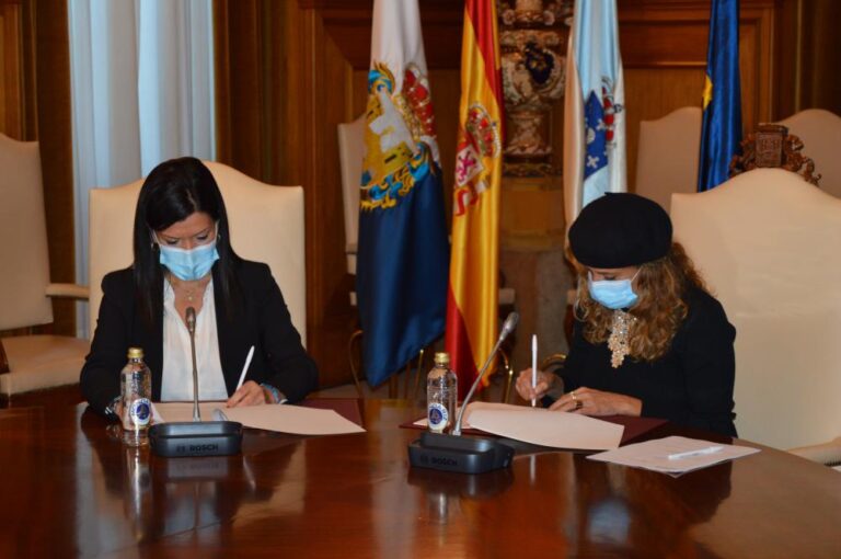 Mos e Deputación asinan o convenio para a reforma integral da Biblioteca Municipal que levará o nome de «María Magdalena»