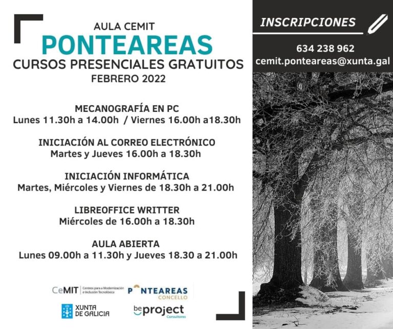 A aula CeMIT de Ponteareas retoma a súa actividade con catro cursos de iniciación de balde este mes de febreiro