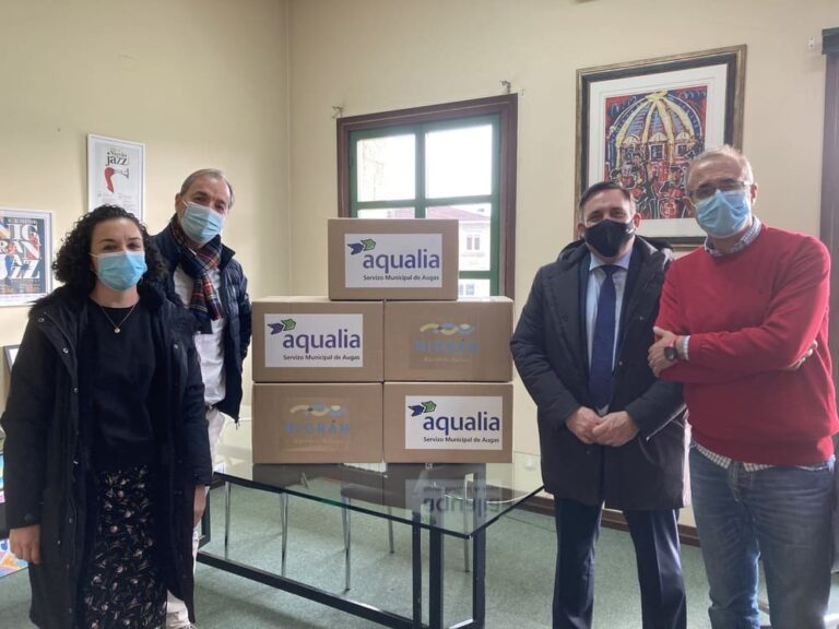 O Concello de Nigrán doará máscaras aos campamentos de refuxiados grazas a Aqualia