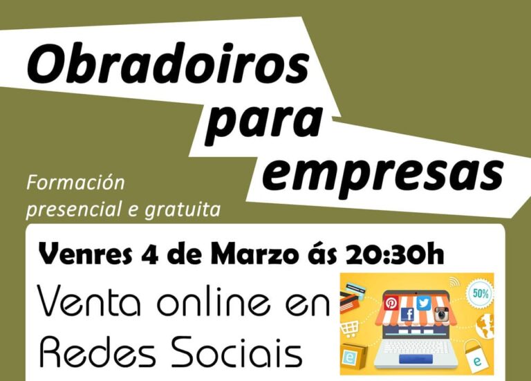 Continúa a oferta de obradoiros gratuítos para comercio, hostalaría e empresas