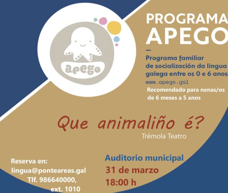 O xoves 31 de marzo, nova actividade do programa Apego en Ponteareas