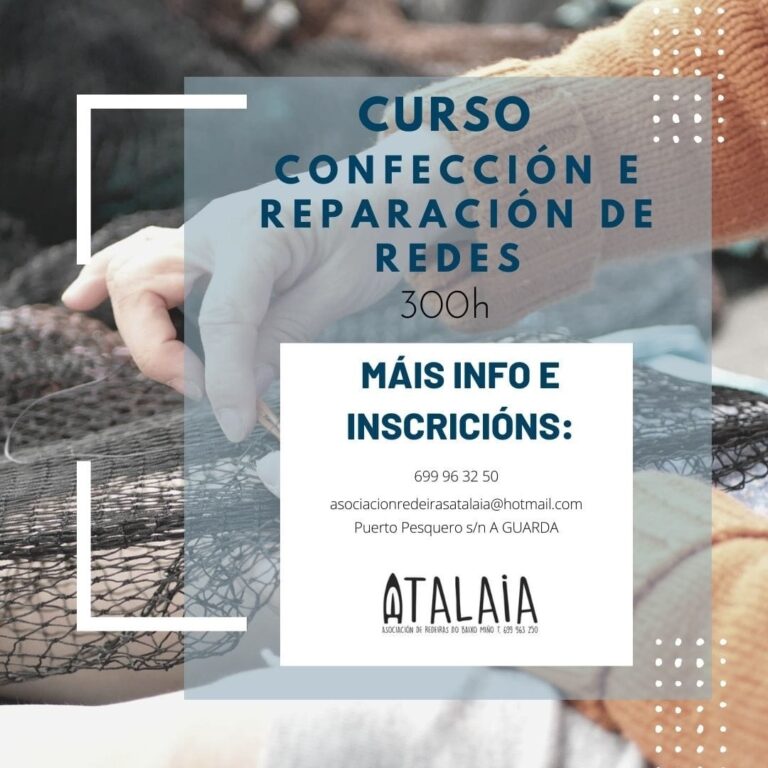 A Asociación de Redeiras do Baixo Miño ‘Atalaia’ ofrece formación para poder exercer a profesión