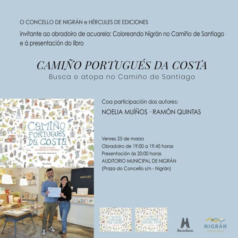 Nigrán acolle o venres a presentación do libro infantil ‘Camino portugués da costa’