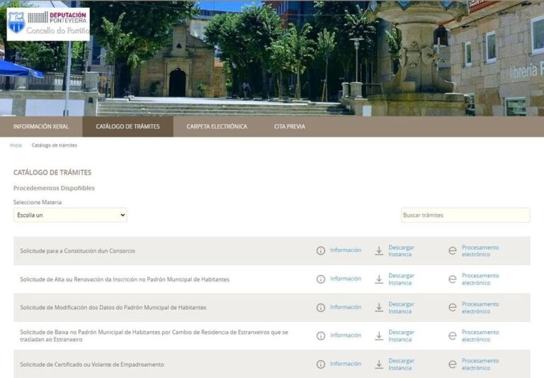 O Porriño facilita o volante de empadroamento por internet