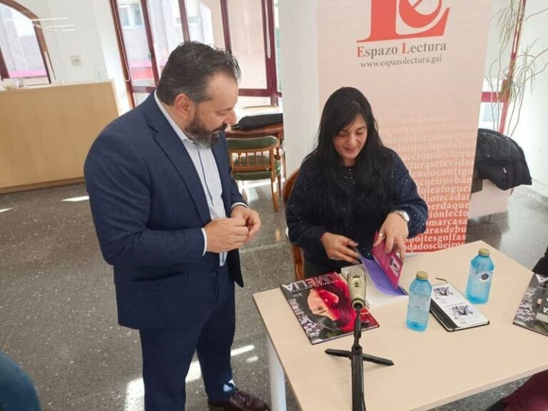 A activista Amelia Tiganus visita Gondomar