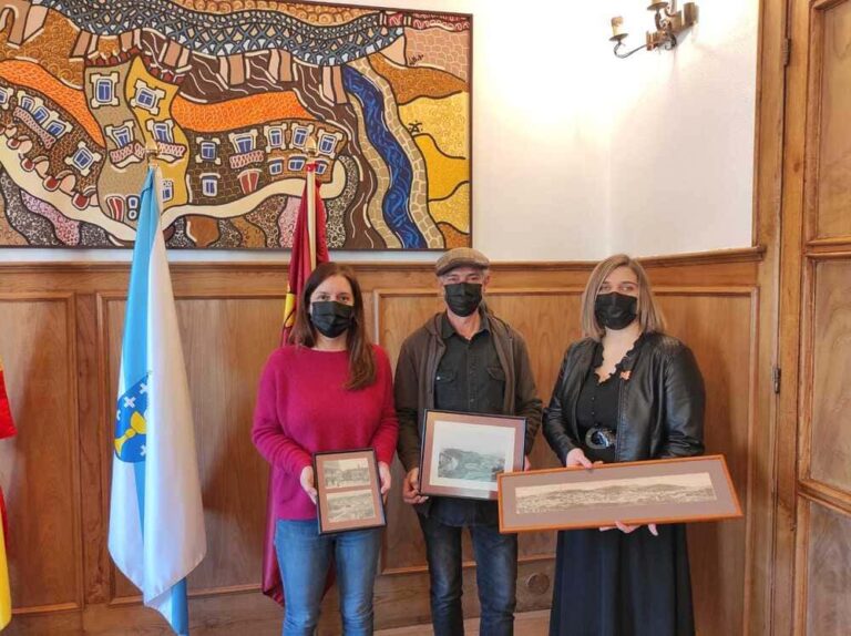 O coleccionista de postais e imaxes antigas de Redondela Luis Borines cede parte da súa colección ao Arquivo Audiovisual