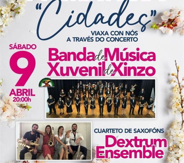 Unha viaxe por ‘Cidades’ do mundo esta fin de semana no Concerto de Primavera de Ponteareas