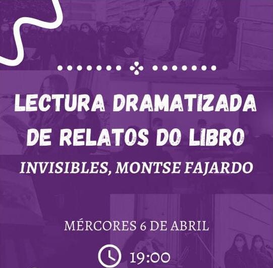 Alumnado do IES Val do Tea súbese ao escenario para a lectura dramatizada de ‘Invisibles’