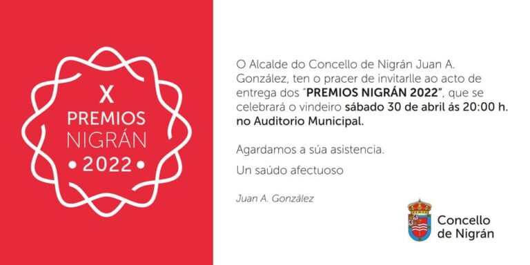 O Concello de Nigrán recupera este sábado a gala dos ‘X Premios Nigrán’