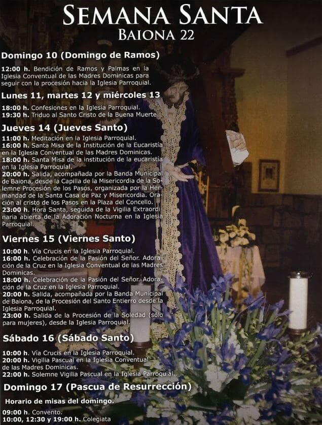 A Semana Santa volve ás rúas de Baiona