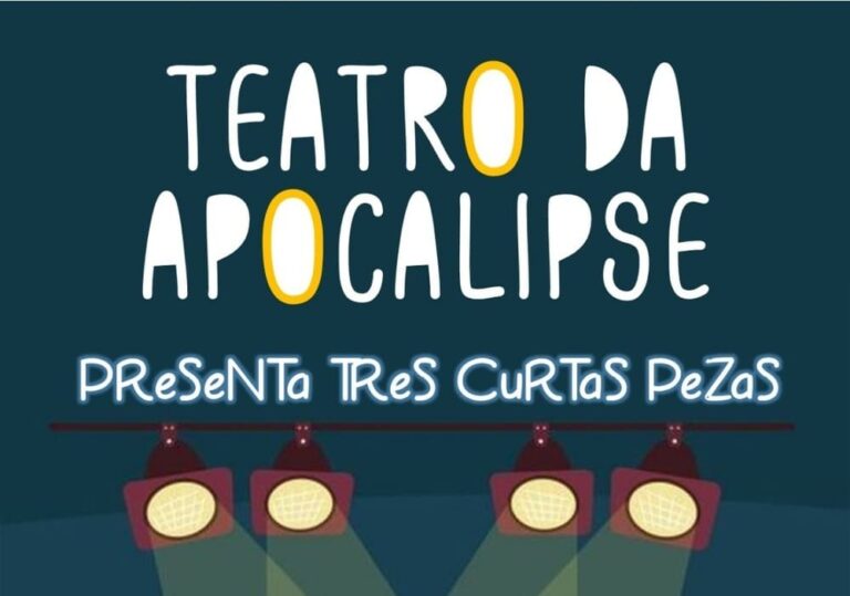 O grupo “Teatro  da Apocalipse” presentarán tres pezas curtas o vindeiro sábado 30 abril na Guarda