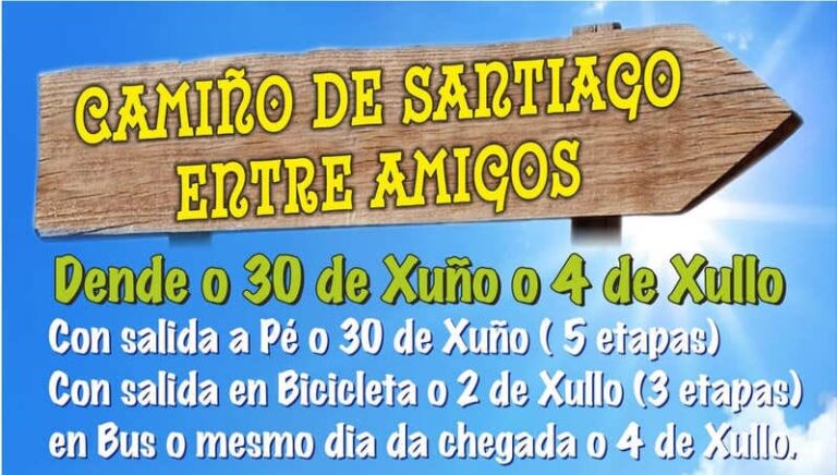 Arrancan as inscricións para a actividade “O Camiño de Santiago entre amigos”
