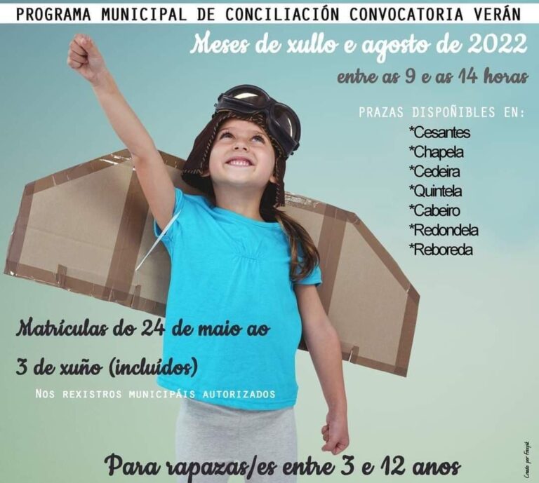 Redondela abre a inscrición dos campamentos do Programa Municipal de Conciliación