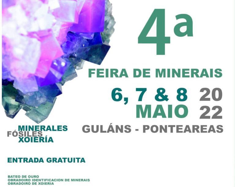 Bateo de ouro e obradoiros na cuarta edición da Feira de Minerais e Fósiles de Guláns