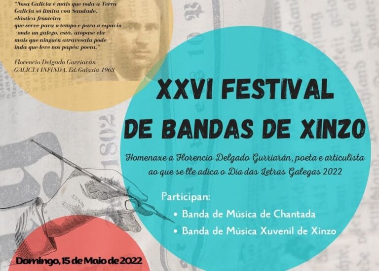 Xinzo celebrará o 15 de maio o XXVI Festival de Bandas de Música
