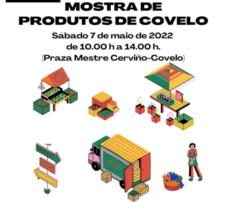 O sábado 7 de maio, nova cita coa Mostra de Produtos de Covelo na praza Mestre Cerviño