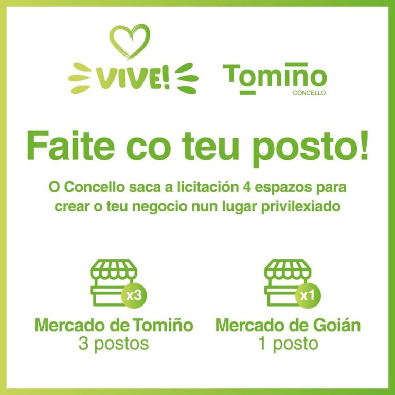 O Concello saca a licitación a concesión de catro postos nos mercados de Tomiño e Goián