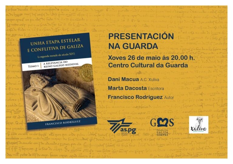 A Guarda acolle este xoves a presentación do libro “Unha etapa estelar e conflitiva da Galiza”