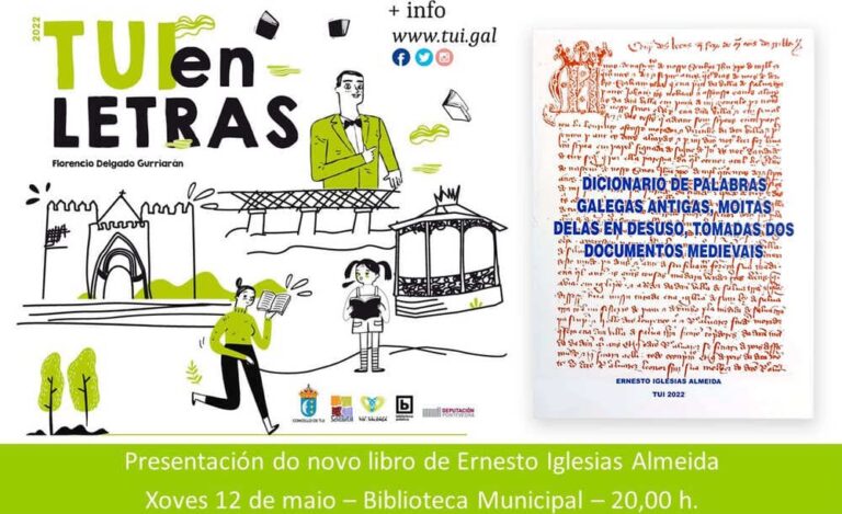 Ernesto Iglesias Almeida presenta mañá o seu novo libro “Dicionario de palabras galegas antigas”