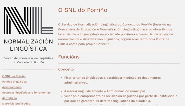 O Servizo de Normalización Lingüística do Porriño pon en marcha o seu propio espazo web