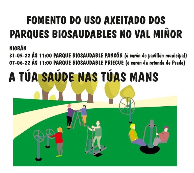 Nigrán acolle o martes unha charla para aprender a usar os parques biosausables
