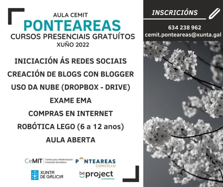 Compras en liña, redes sociais, a nube e robótica, protagonistas na aula CeMIT de Ponteareas en xuño