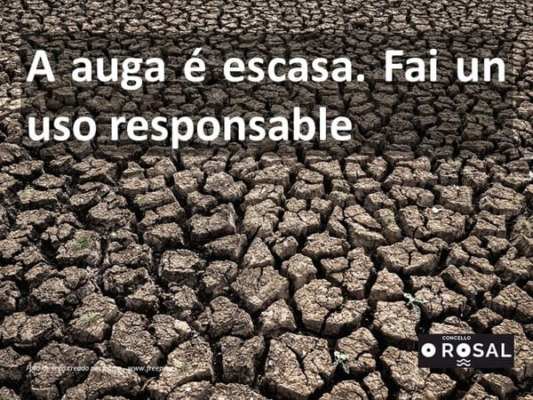 O Rosal inicia unha campaña de sensibilización para un consumo de auga responsable