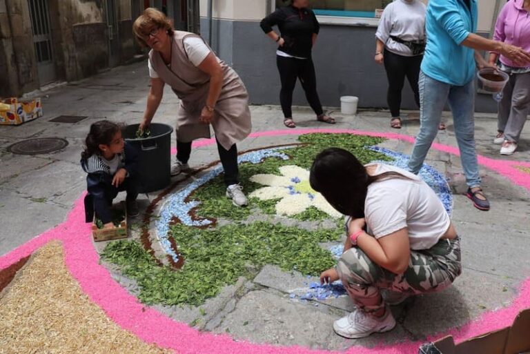 As Alfombras florais encherán de cor as rúas guardesas esta fin de semana