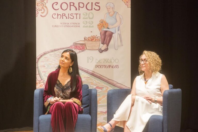 A pregoeira do Corpus 2022 de Ponteareas fai un percorrido pola historia da festividade
