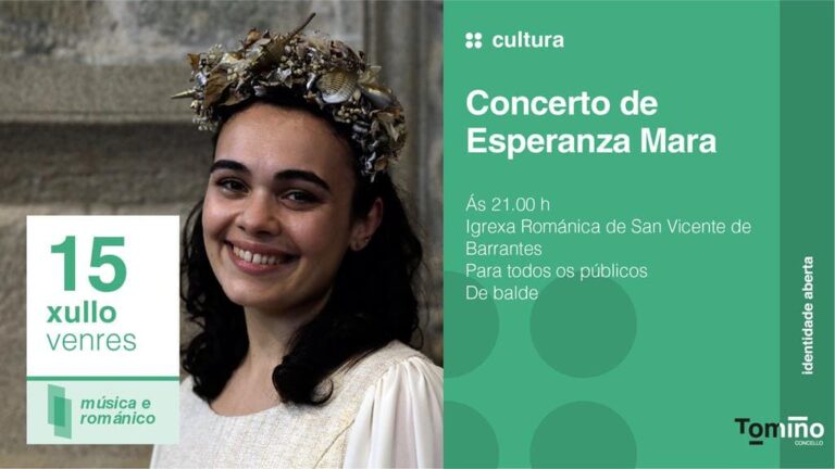A soprano Esperanza Mara actuará o 15 de xullo na Igrexa de San Vicente de Barrantes, en Tomiño